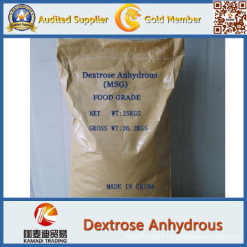 Dextrose de haute qualité de catégorie comestible / anhydride anhydre de D-glucose